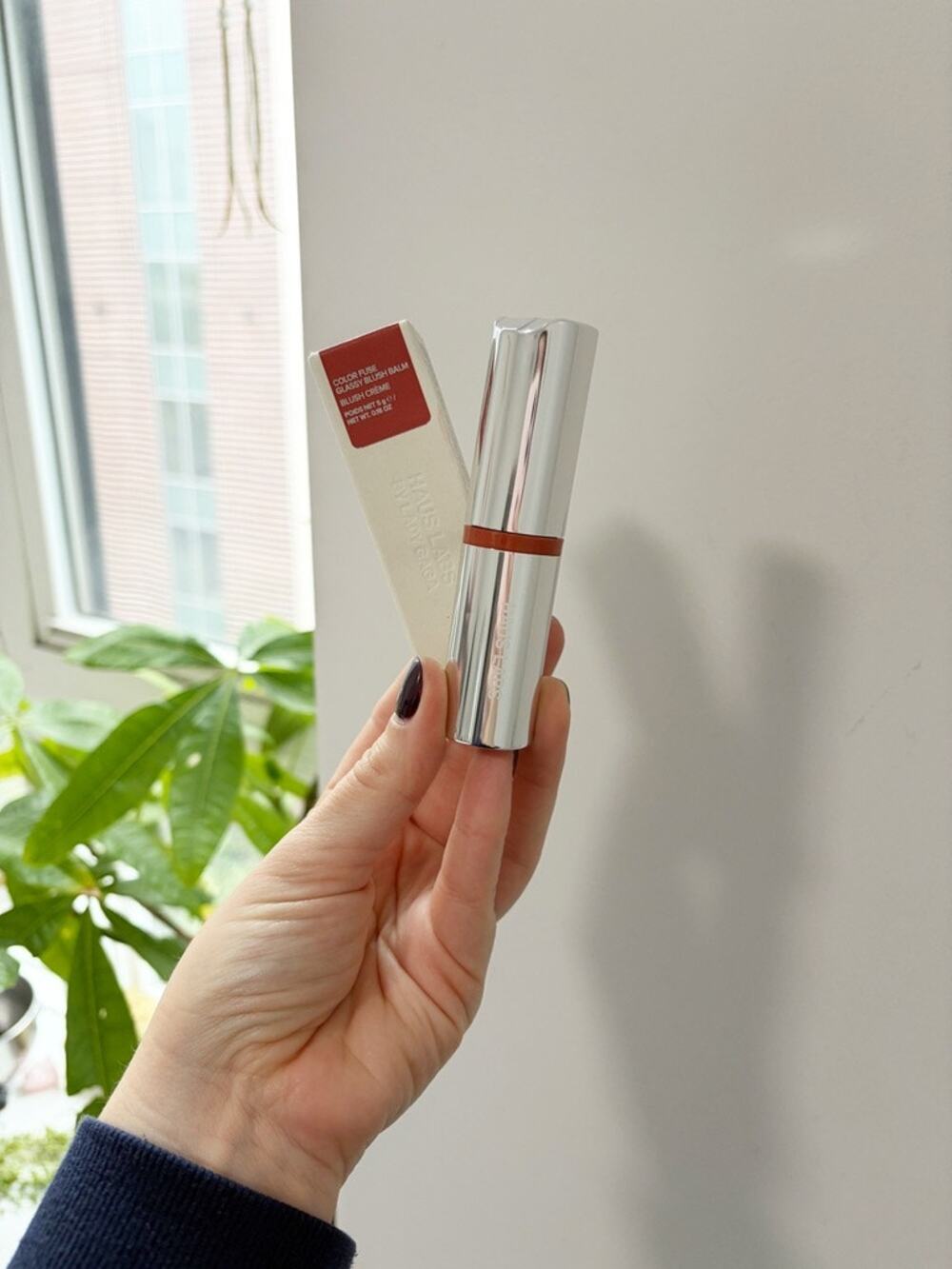 Haus Labs Color Fuse Glassy Blush Balm in Glassy Cayenne